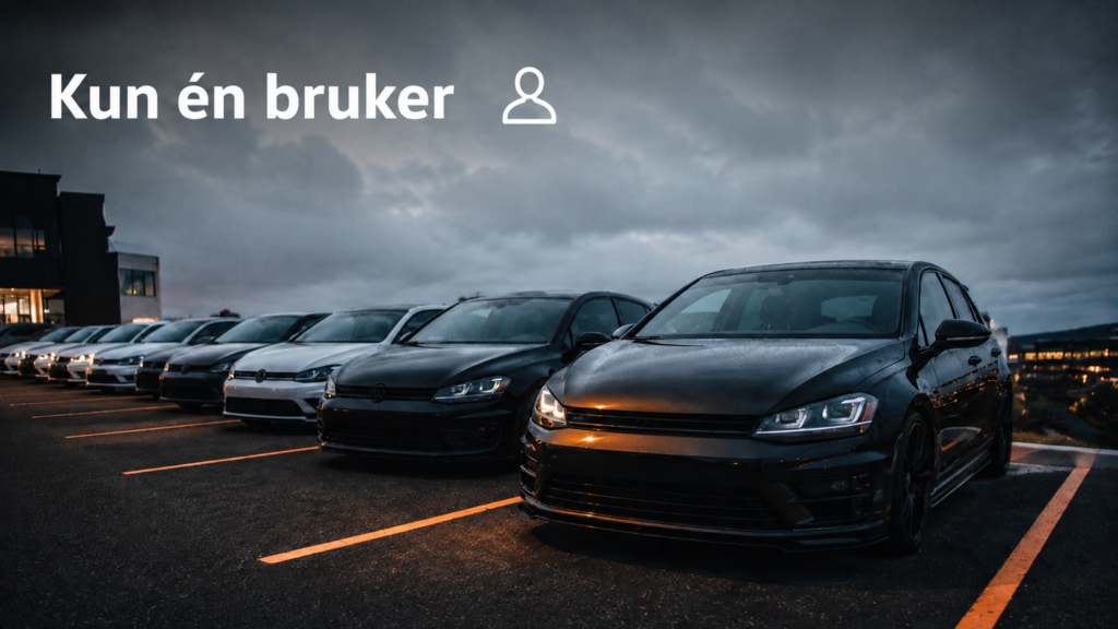 Kun én bruker